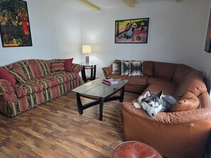 Living area - Buddha's Bunk House across from the Clearlake Oaks Boat Launch (Clearlake Oaks)