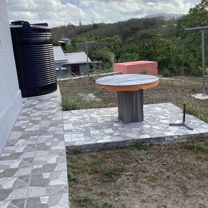 Terrace/patio - Lovely 2-bedroom house  and gazeboin charming Black Bay Vieux Fort awaits you (Vieux Fort)