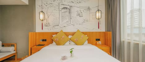 Comfort Double Room, Courtyard View | Desk, laptop workspace, free WiFi