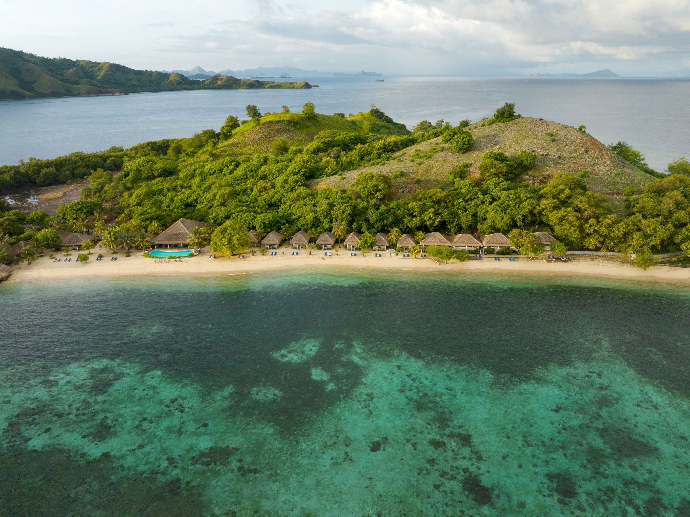 Private beach, scuba diving, rowing