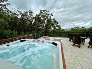 Terrace/patio - Arcadia Wilderness Retreat - spa relaxation time! (Vacy)