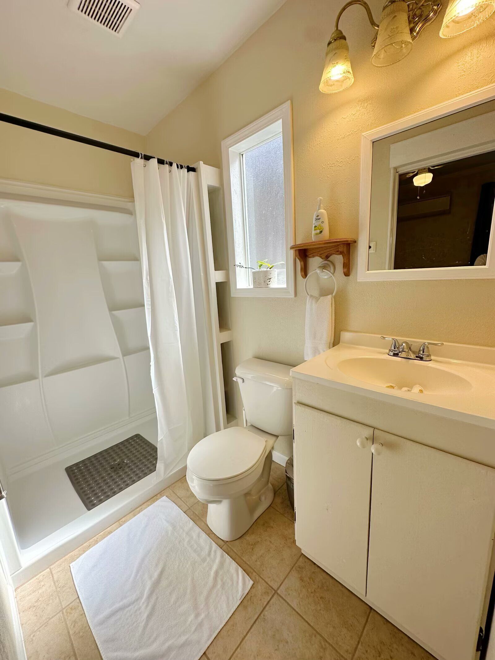 Shower, toilet paper