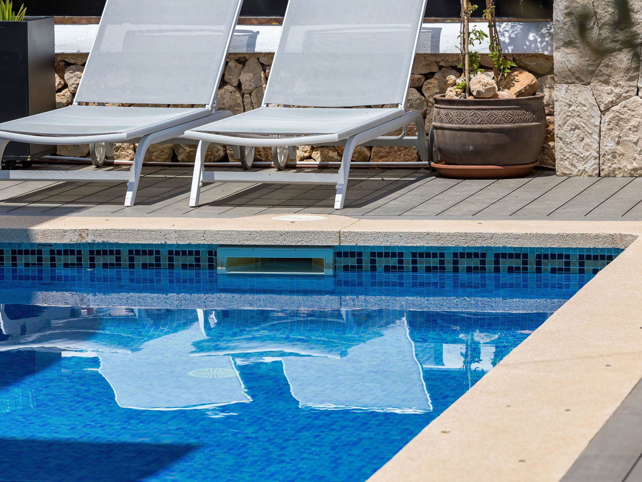 A heated pool