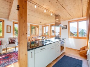Fridge, oven, dishwasher, cookware/dishes/utensils - Chalet Stella Duplex Penthouse by Interhome (Lauterbrunnen)