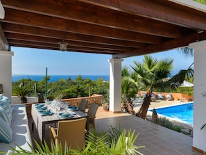Outdoor dining - CAN COSTA by Interhome (San José Ibiza)