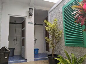 Shower, towels, soap, toilet paper - Serene 2-bedroom villa with AC in welcoming Jogja (Jogja)