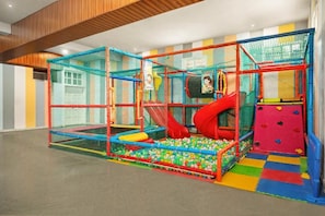 A play area with a ball pit, slides, and climbing walls. - Zana Forest Resort Ranthambore (Sawai Madhopur)