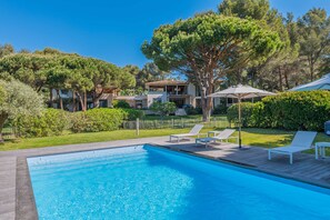 Pool - LA CROIX-VALMER - 7 BEDROOMS - CLOSE TO THE BEACH - SEA AND GARDEN VIEW (LA CROIX VALMER)