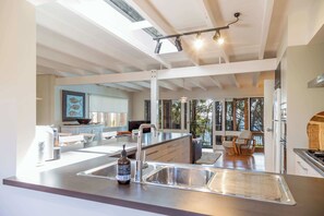 Fridge, microwave, oven, stovetop - Narrawallee Beach House (Narrawallee)