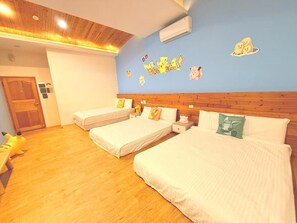 Habitación familiar, varias camas