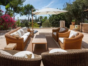 Terrace/patio - Villa Bonavista in Portals Nous. Private pool, exclusive views (Portals Nous)
