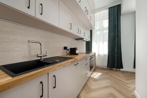 Fridge, oven, stovetop, dishwasher - Comfortable Apartment | Close to Wroclaw's Attractions (Wrocław)