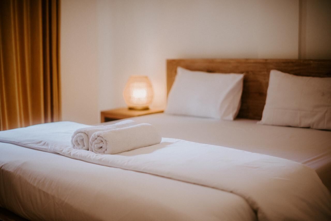 Quarto casal, vista para o jardim