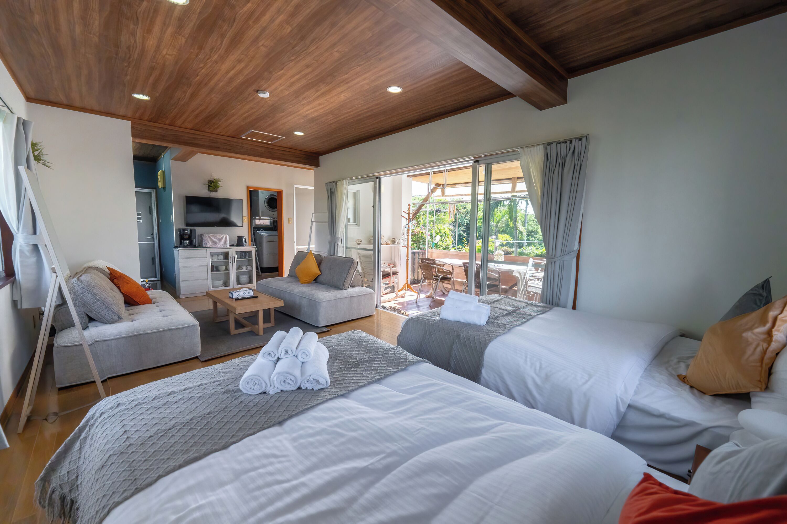 Casa Basic, vista giardino | Ferro/asse da stiro, Wi-Fi gratuito