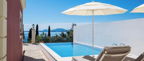 Villa, 2 chambres, piscine privée, vue mer | Piscine