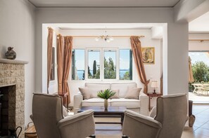 Interior - Villas Lithos & Petra with Private Pool and Seaview Terrace by Konnect (Barbati)