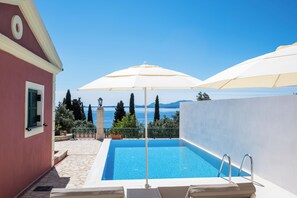 Villa, 2 Bedrooms, Private Pool, Sea View | Pool - Villas Lithos & Petra with Private Pool and Seaview Terrace by Konnect (Barbati)