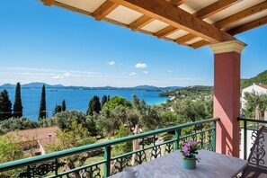 Villa, 2 Bedrooms, Private Pool, Sea View | Outdoor dining - Villas Lithos & Petra with Private Pool and Seaview Terrace by Konnect (Barbati)