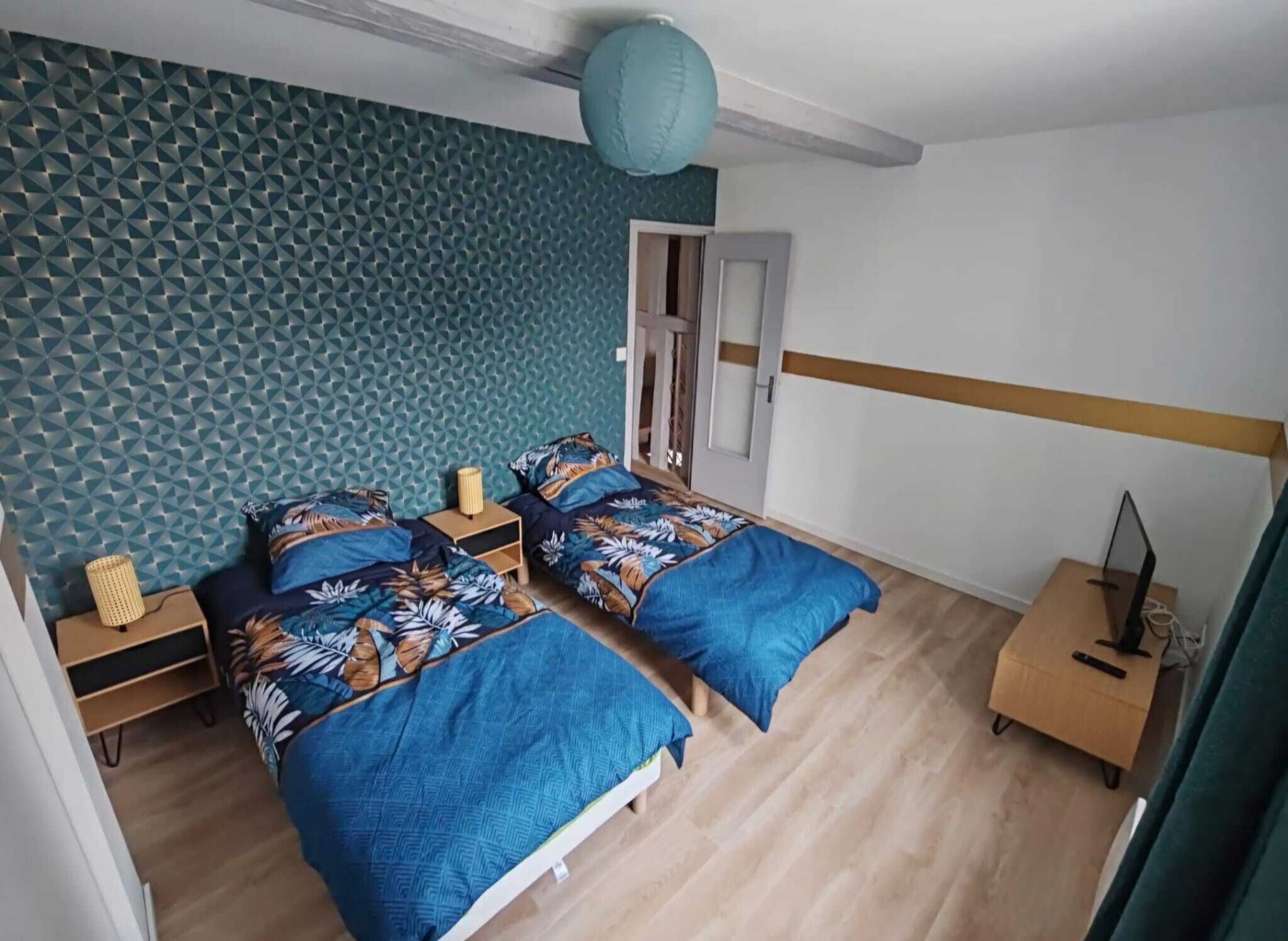 3 chambres, lit parapluie, Wi-Fi gratuit, draps fournis