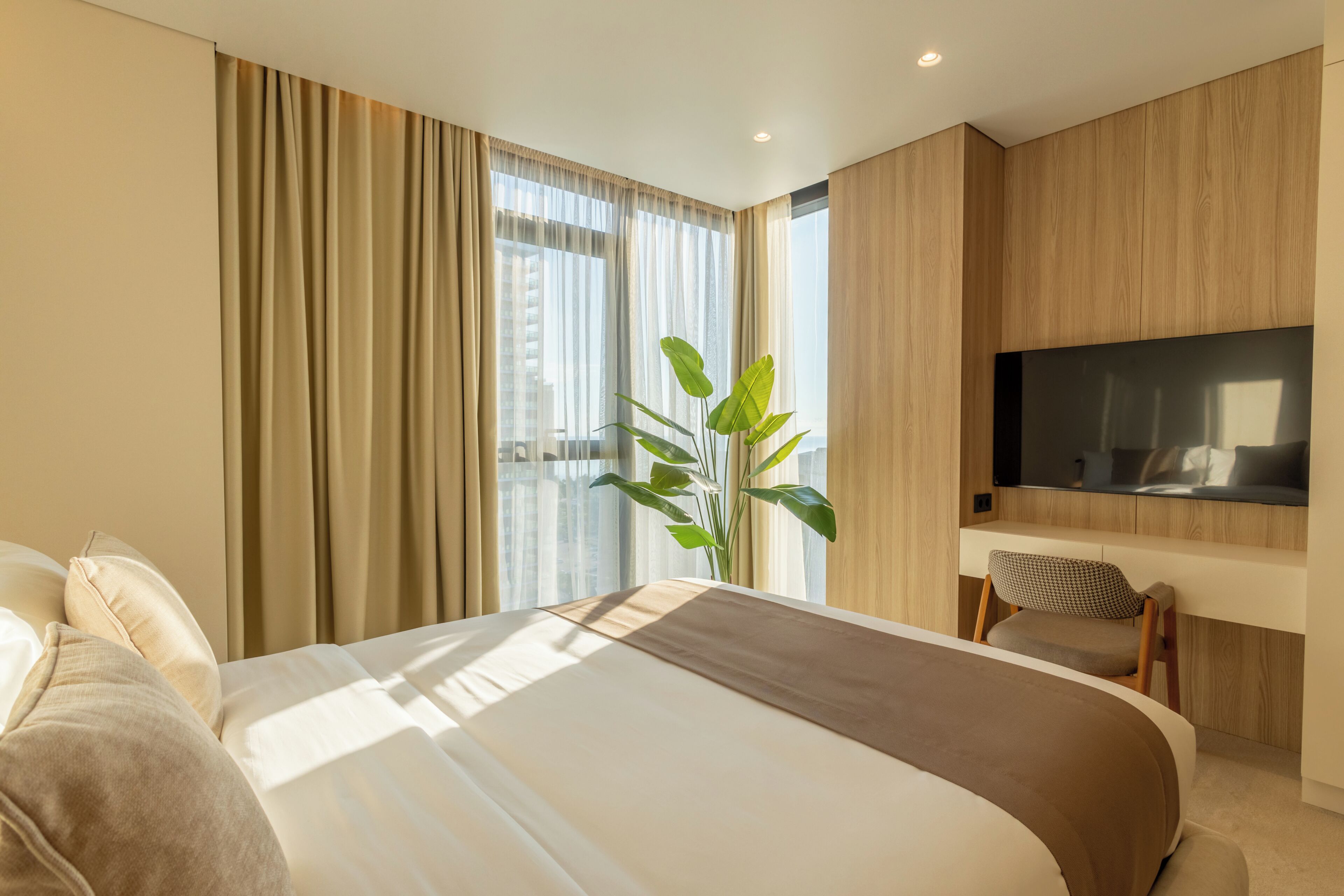 Phòng Suite Presidential, quang cảnh biển | Nệm cao su hoạt tính (memory foam), két bảo mật tại phòng 