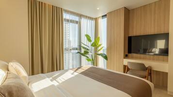 Phòng Suite Presidential, quang cảnh biển | Nệm cao su hoạt tính (memory foam), két bảo mật tại phòng