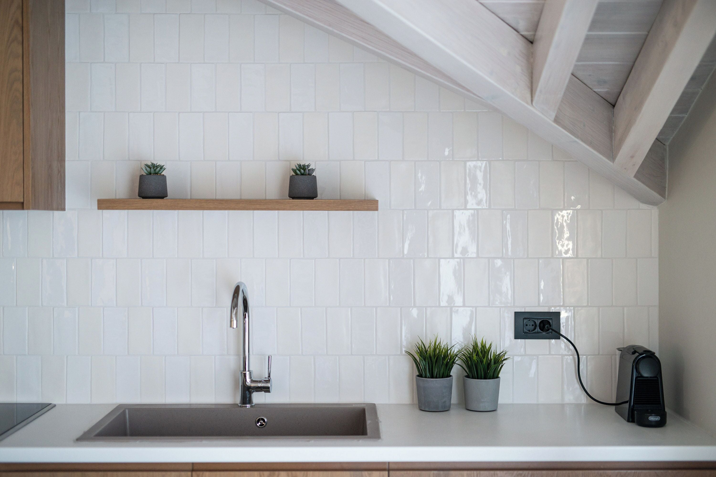 Loft with Sea View | Private kitchen | Fridge, microwave, oven, stovetop