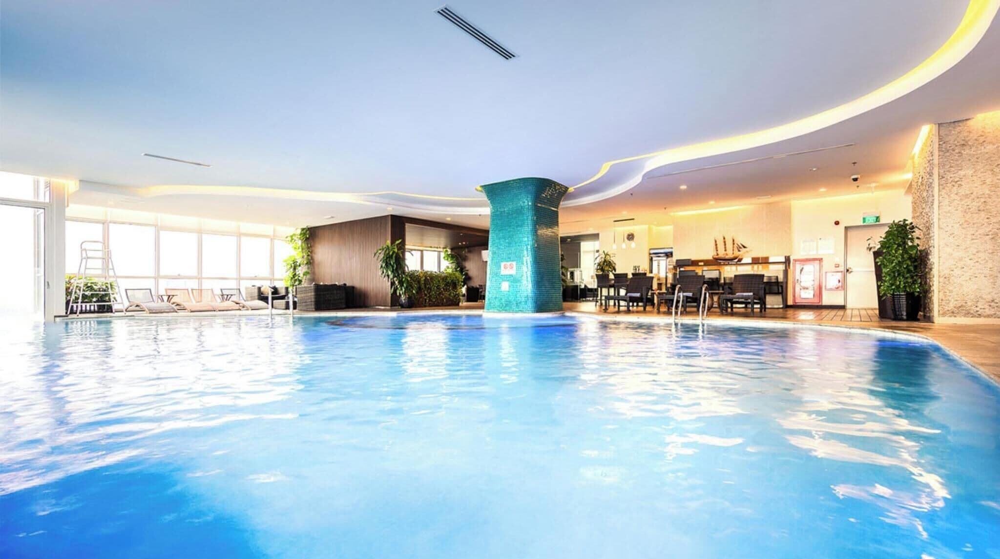 Apartment, 1 Bedroom, Balcony, City View | Pool | Indoor pool