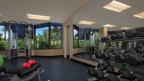 Fitness facility - 1BR Island View at Maui Ocean Club – Kaanapali Beach Escape (Lahaina)