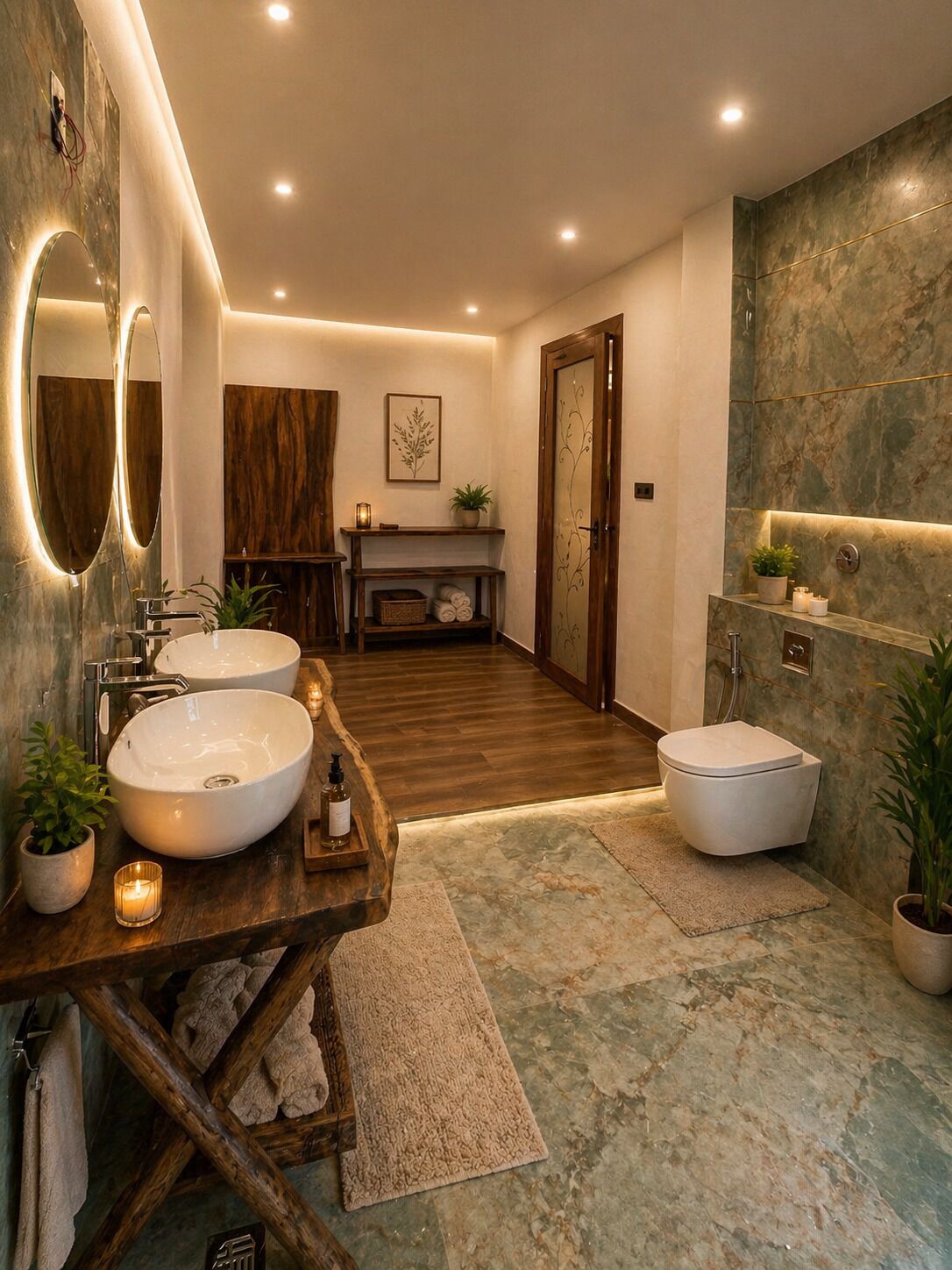 Shower, free toiletries, towels