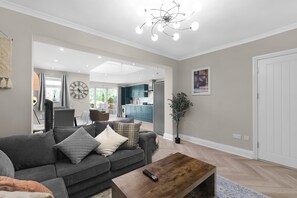 Family House, Patio | Living area - Stylish 5 Bed Surrey Home with Garden (Leatherhead)