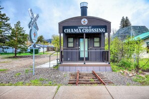 Exterior - Chama Crossing - Tiny Train Next to Railroad (Chama)