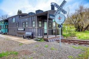 Exterior - Chama Crossing - Tiny Train Next to Railroad (Chama)