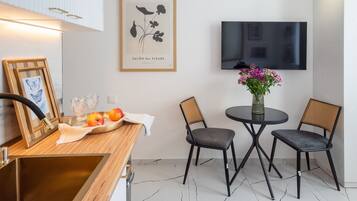 Studio, byutsikt | Spiseområde