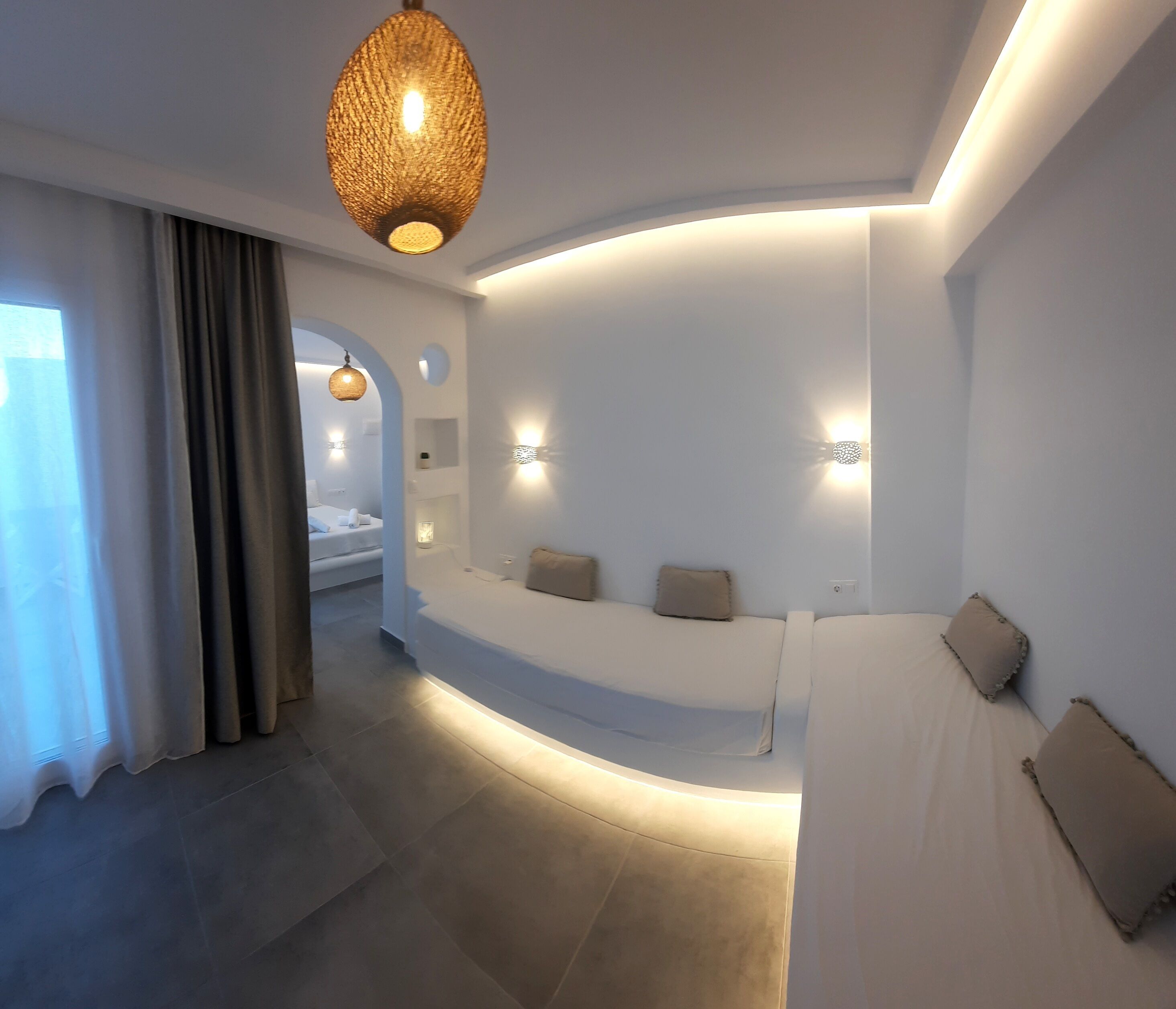 Family Quadruple Room, Beach View | Desk, free WiFi