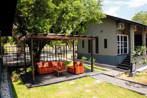 Deluxe-dobbeltværelse - søudsigt | Terrasse/gårdhave