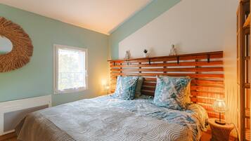 1 habitación, tabla de planchar con plancha, wifi y ropa de cama
