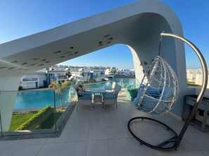 Chalet, 3 Bedrooms, Lagoon View | Terrace/patio - Fouka North Coast CL3-CH19-02 (Marsa Matrouh)