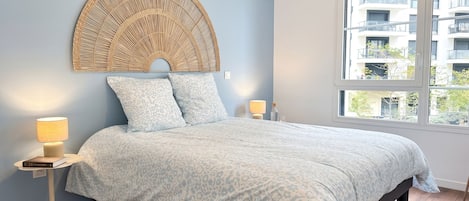 Departamento Confort, balcón, vista a la ciudad | Tabla de planchar con plancha y wifi gratis