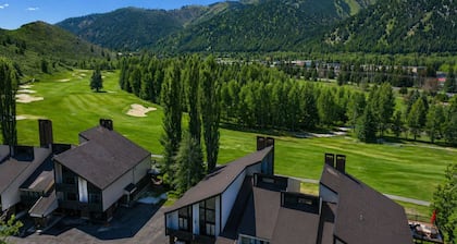 Classic Sun Valley on Hole 1 | Golf Course + Baldy Views