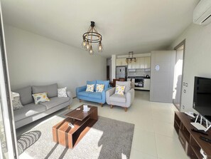 Chalet, 3 Bedrooms, Lagoon View | Living area - Fouka North Coast ST5-95-01-01 (El Dabaa)