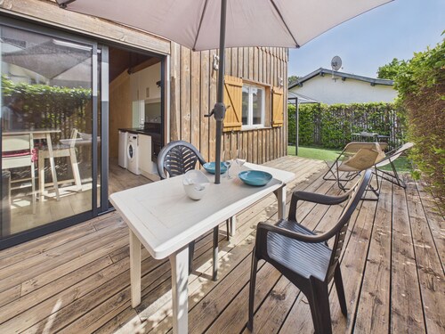 700m from the sea, chalet for 2