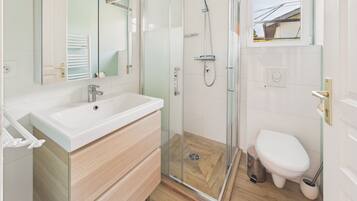 Een douche, een haardroger