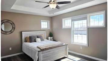 2 bedrooms, desk, iron/ironing board, free WiFi