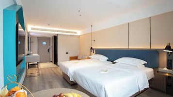 In-room safe, blackout curtains, soundproofing, iron/ironing board