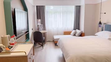 In-room safe, blackout curtains, soundproofing, iron/ironing board