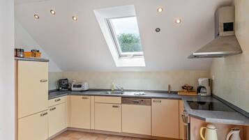 Fridge, oven, stovetop, dishwasher