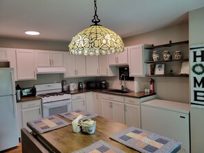 Private kitchen - Private Cabin on two acres with Hottub, sleeps 4 - Mathis TX (Mathis)