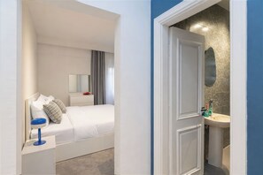 Studio, 1 grand lit, vue ville