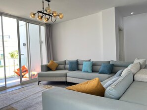 Chalet, 3 Bedrooms, Lagoon View | Living area - Fouka North Coast ST6-CH10-01 (Marsa Matrouh)