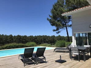 Pool - Villa with private pool and wifi - 8 guests (Moliets-et-Maa)